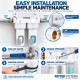 ROTEK 10” Dual Anti-Scale Water Filter – 50 Micron Sediment + Polyphosphate | 1”