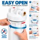 ROTEK Big Blue 10" High Flow Water Filter Housing – Tool-Free Easy Open