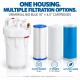 ROTEK Big Blue 10" High Flow Water Filter Housing – Tool-Free Easy Open