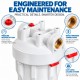 ROTEK Big Blue 10" High Flow Water Filter Housing – Tool-Free Easy Open