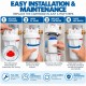 ROTEK Big Blue 10" High Flow Water Filter Housing – Tool-Free Easy Open