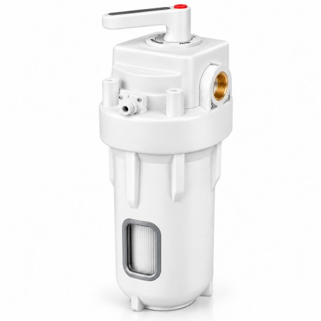 ROTEK BACKWASH 50 – 10" Jumbo Self-Cleaning Water Filter, Manual Backwash, 4-Way Valve, 50 Micron