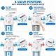 ROTEK BACKWASH 50 – 10" Jumbo Self-Cleaning Water Filter, Manual Backwash, 4-Way Valve, 50 Micron