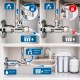 3/8" to 3/8" Water Feed Valve for Reverse Osmosis & Water Filters