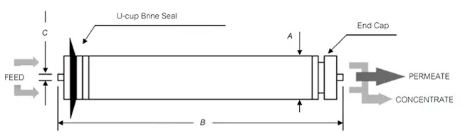 Dimensiones membrana